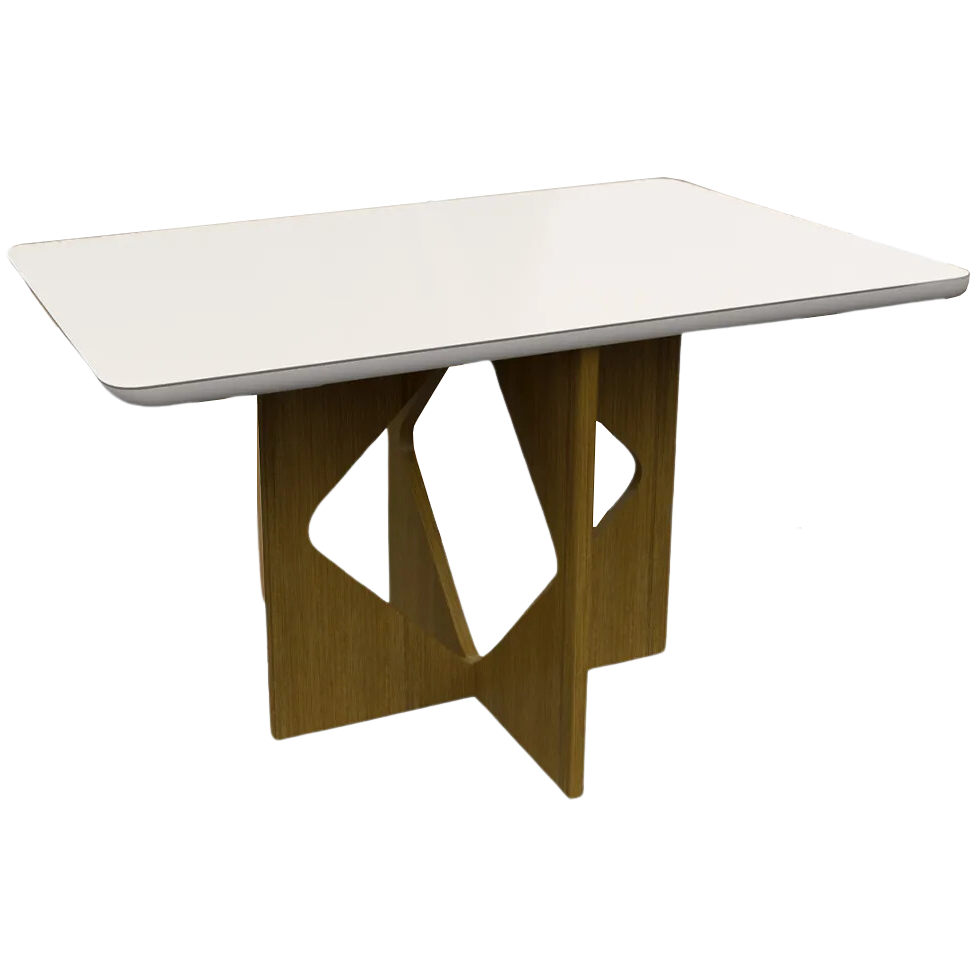 Mesa Madri 160x80 Cinamono/Off White - MINASPLAC - Imagem 2