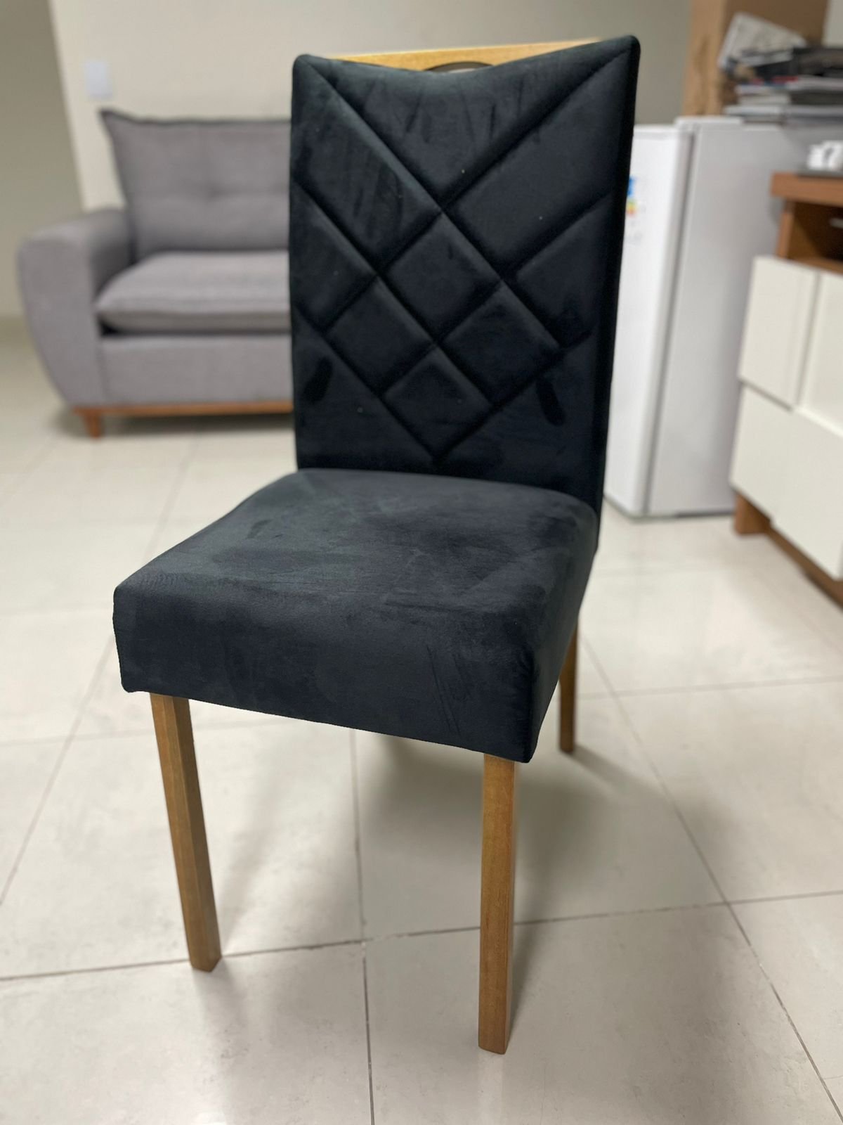 Kit 2 Cadeiras Malu Nature Preto – CLEFATOS DECOR - Imagem 2