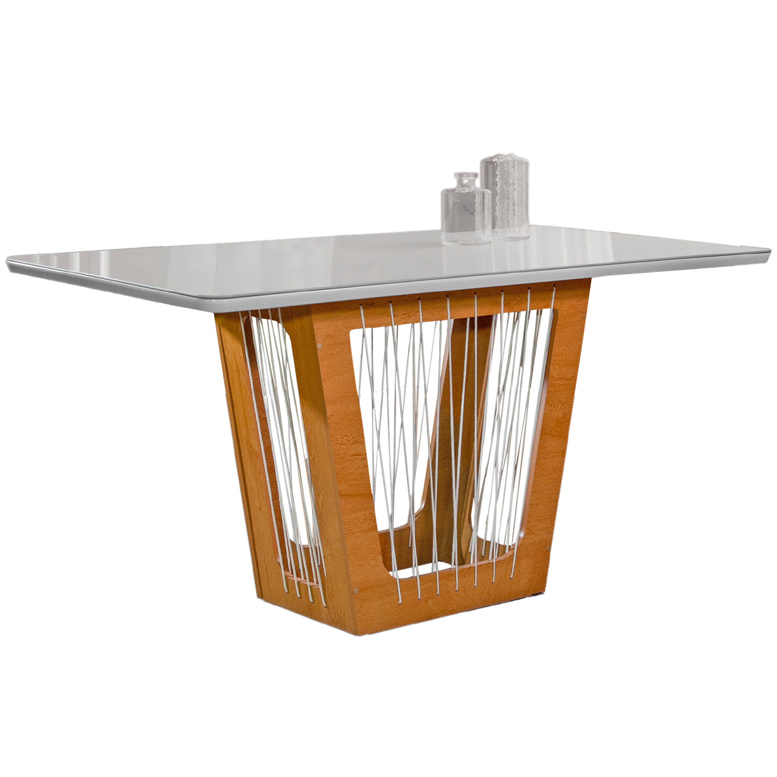 Mesa Marselha 170 Cinamono/Off White – CEL MÓVEIS - Imagem 2