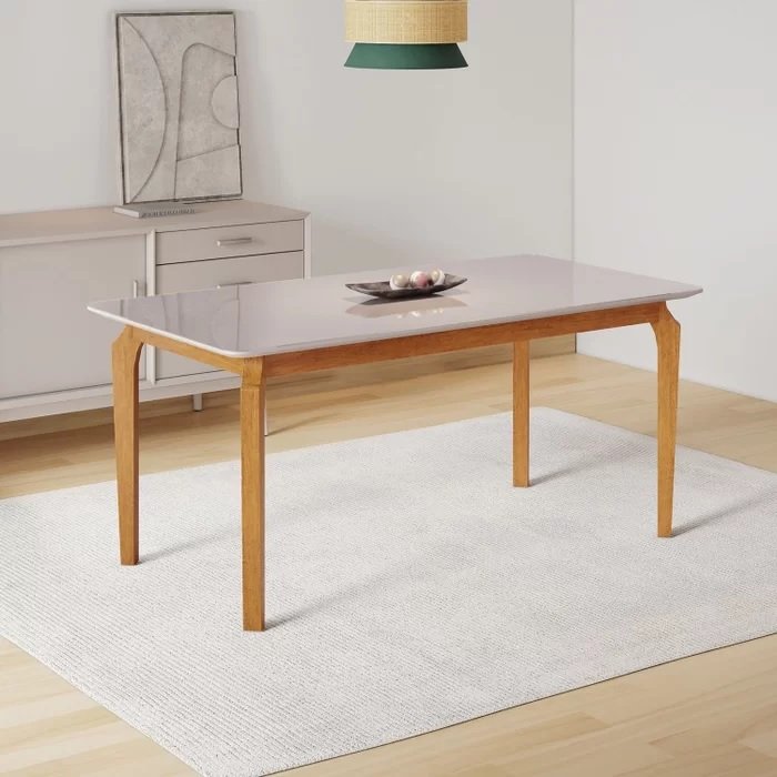 Mesa Alegra 160 Cinamono/Off White - JCM MOVELARIA