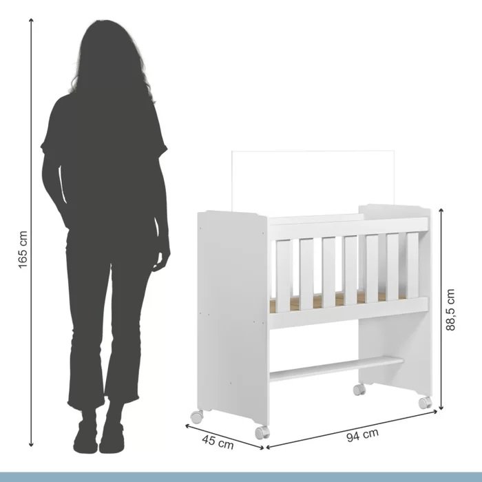 Miniberço Multifuncional Rubi Branco - TIGUS MÓVEIS - Imagem 7