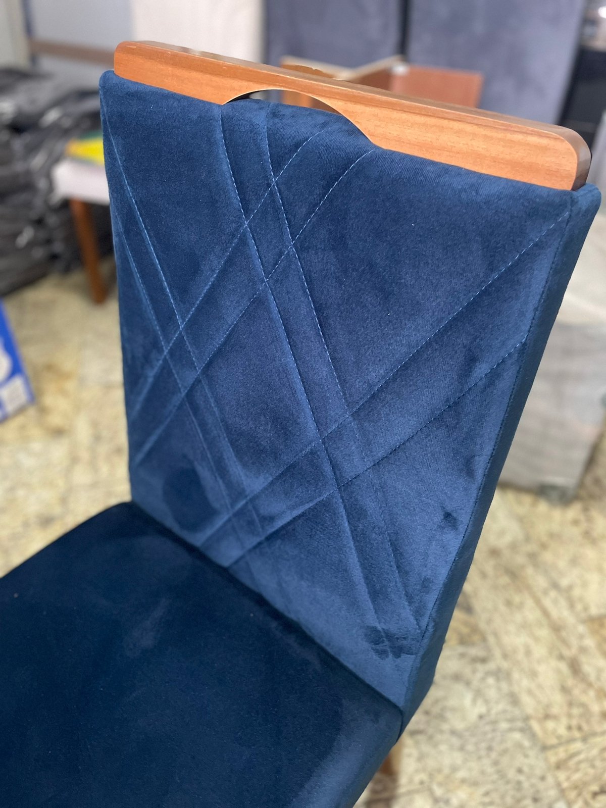 Kit 2 Cadeiras Olga Cinamono Azul – UAI DECOR - Imagem 4