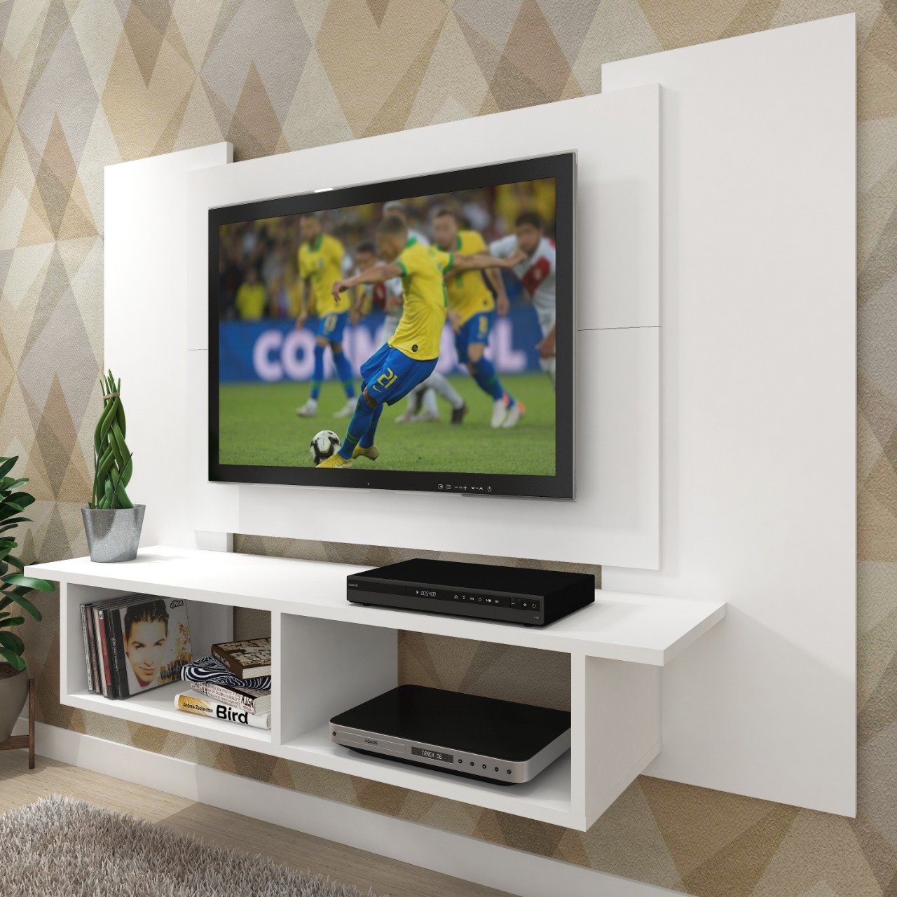 Painel até 48" Roger P600 Branco - FELLICCI