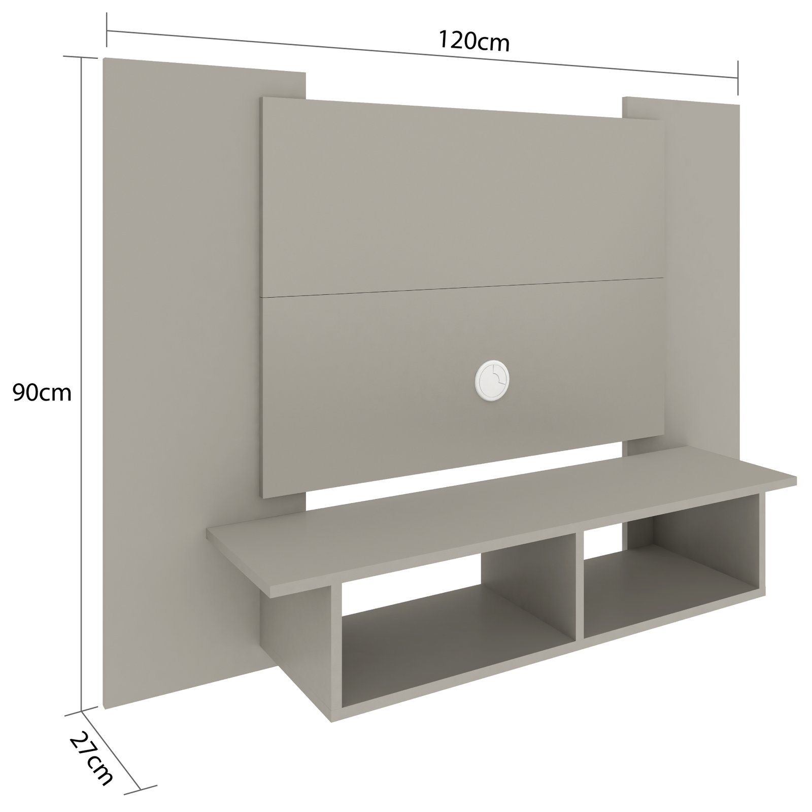 Painel até 48" Roger P600 Cinza - FELLICCI - Imagem 3