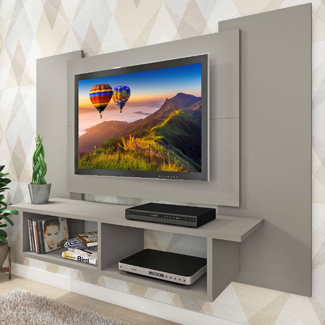 Painel até 48" Roger P600 Cinza - FELLICCI