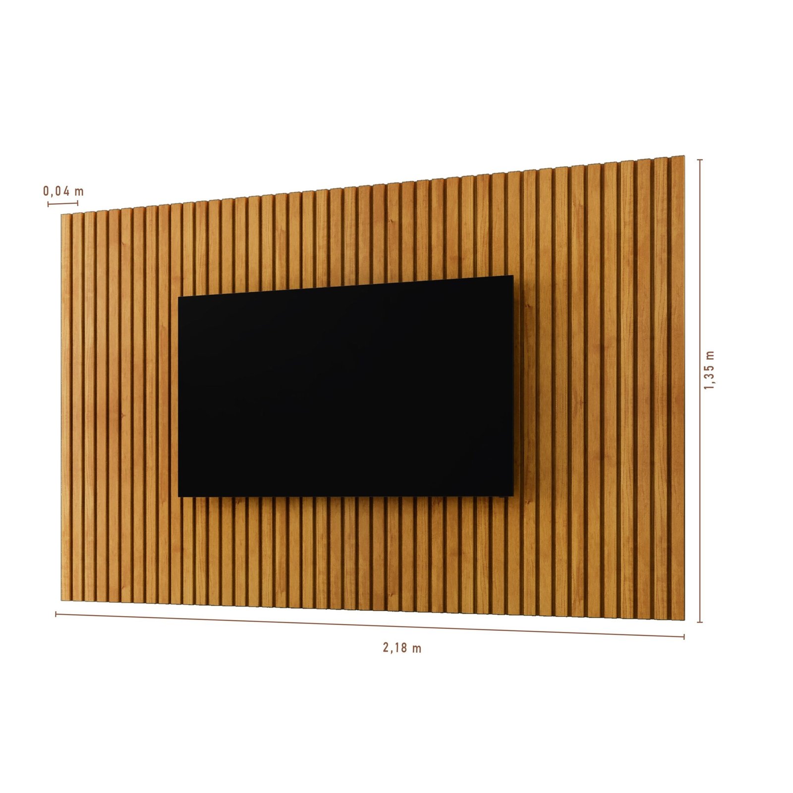 Painel Ripado até 75" Versátilis 2,17 m Naturale - MAVAULAR - Imagem 5