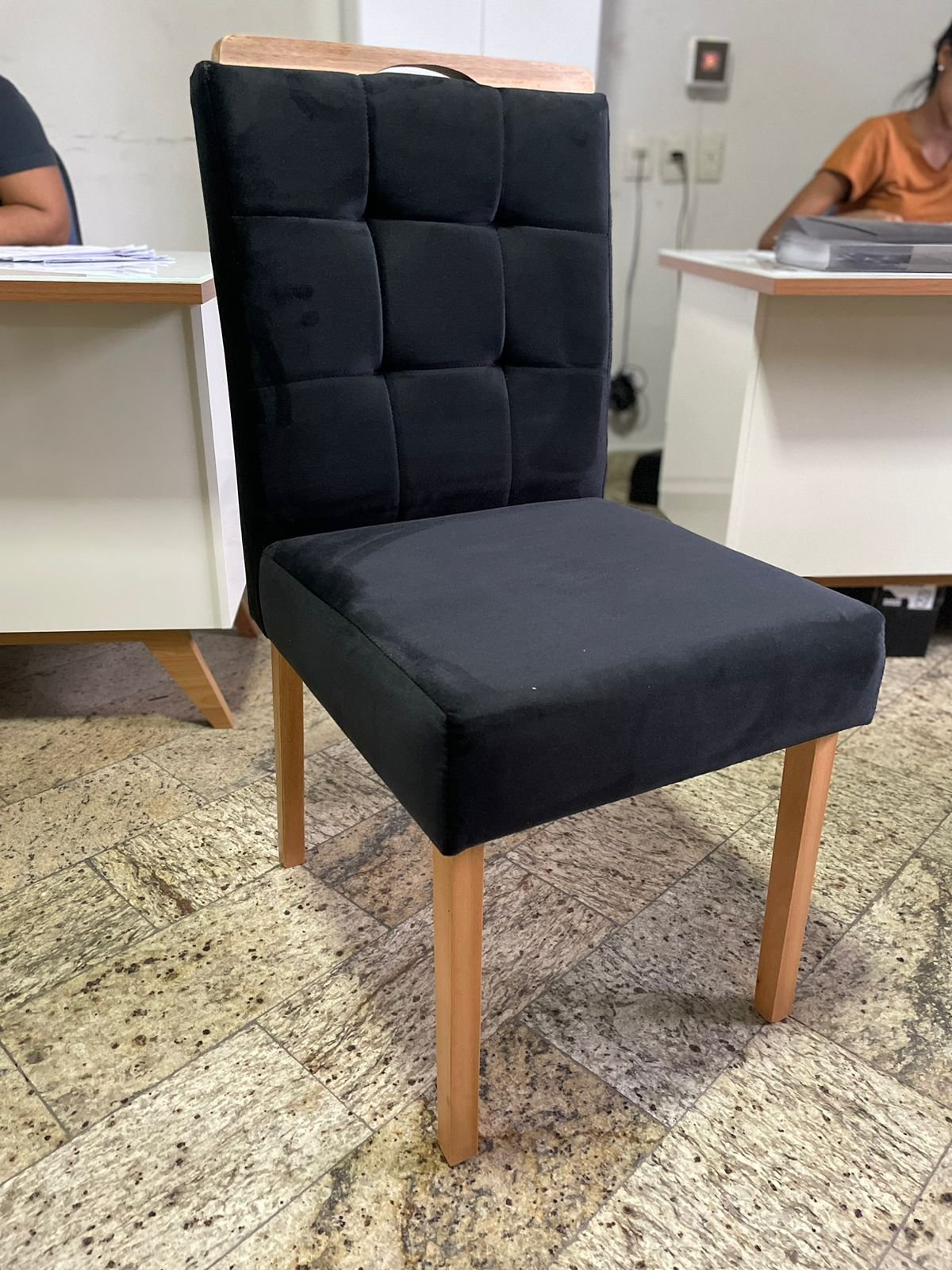 Kit 2 Cadeiras Camila Mel Preto – AK DECOR - Imagem 3