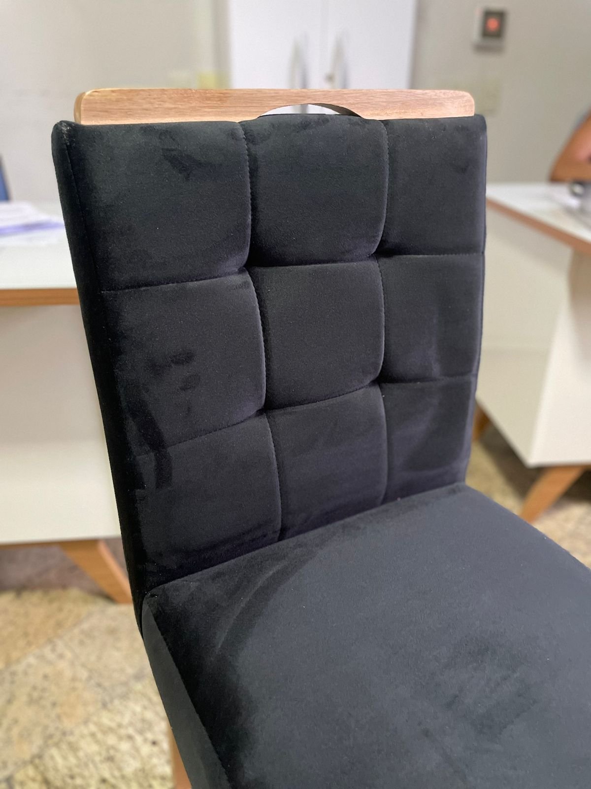 Kit 2 Cadeiras Camila Mel Preto – AK DECOR - Imagem 4