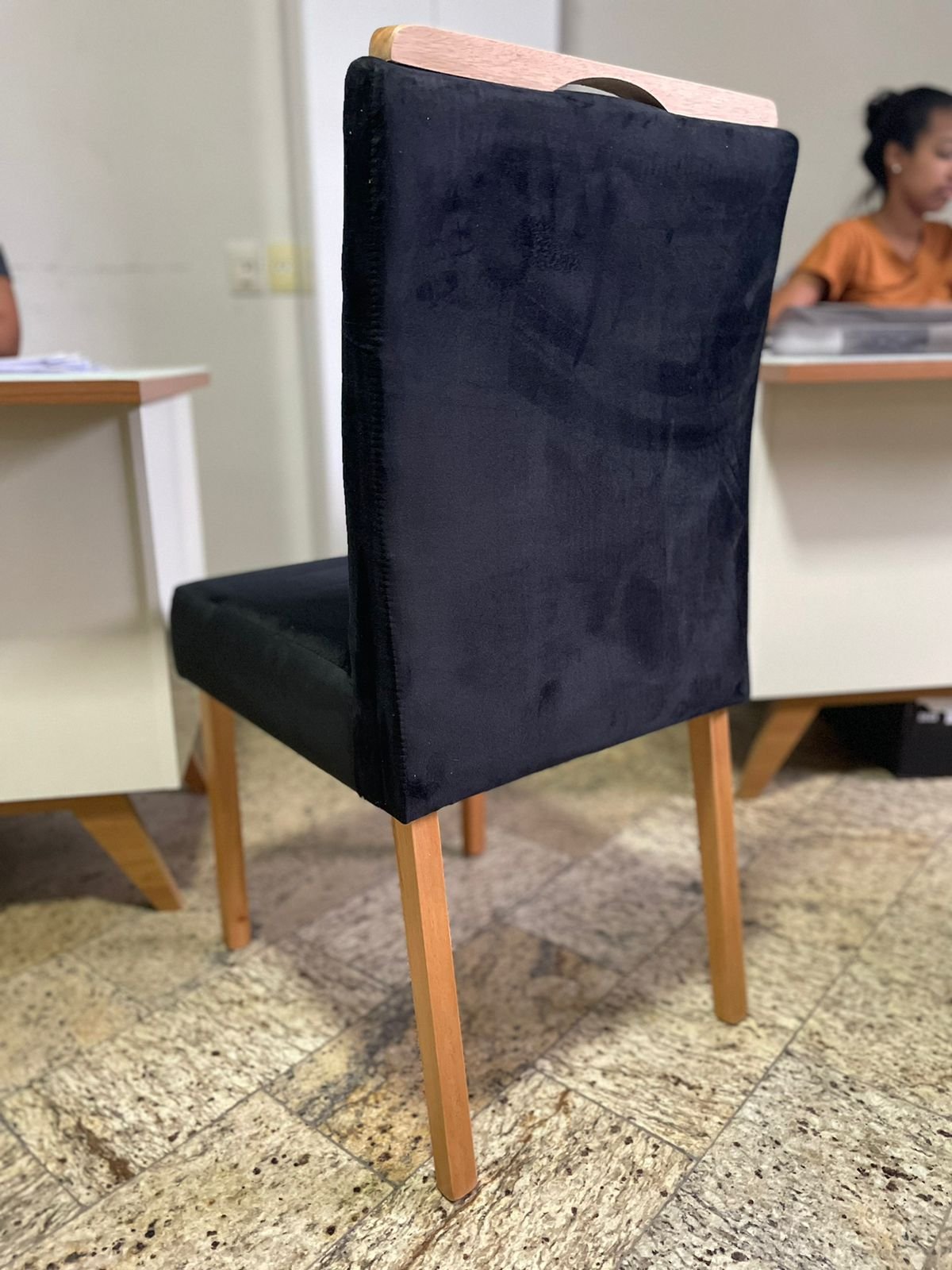 Kit 2 Cadeiras Camila Mel Preto – AK DECOR - Imagem 5