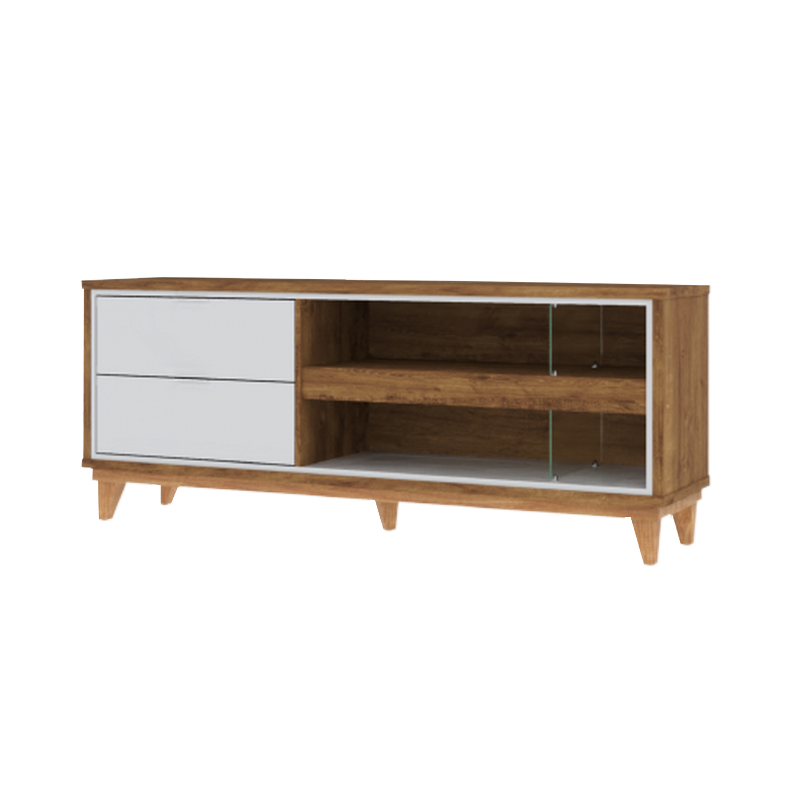 Rack até 65" Leon Canela/Off White – MIRARACK - Imagem 2