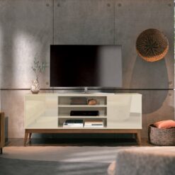 Rack até 65" Titan Off White – EDN MÓVEIS