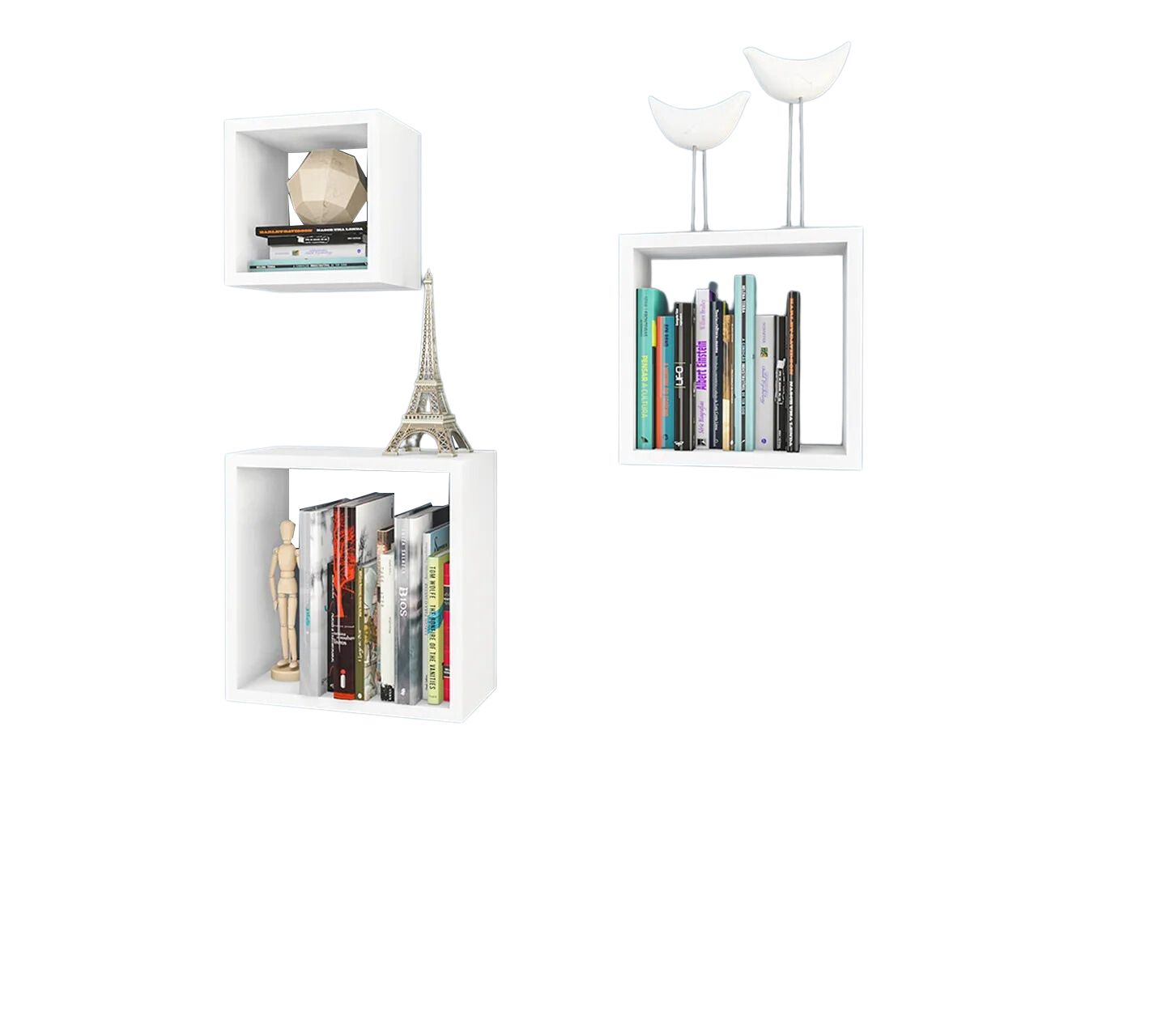 Trio de Nichos AM 3078 Branco - MOVELBENTO - Imagem 2