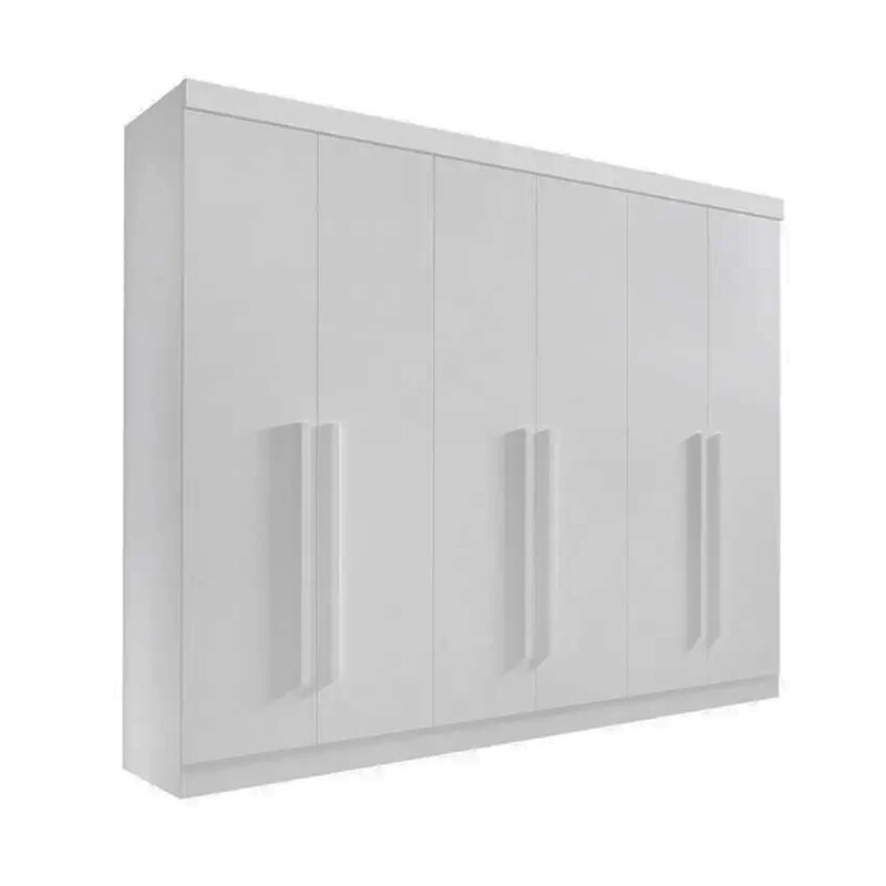 Guarda-Roupa Casal Da Vinci Plus 6 portas 6 Gavetas Branco MDF Larg. 2.75m D Doro - Imagem 3