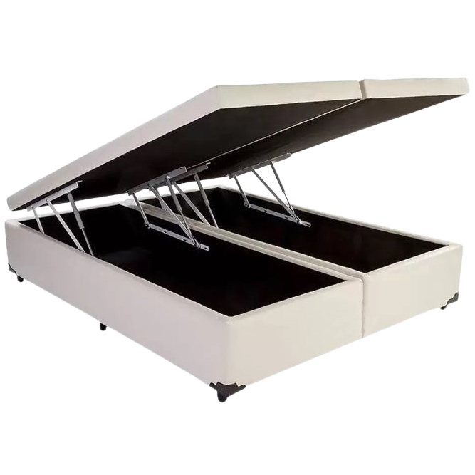 Base Box Queen Baú Corino Branco – ALTO NÍVEL CAMAS E COLCHÕES - Imagem 3