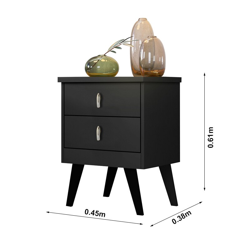 Mesa de Cabeceira Thor Preto Rud Rack - Imagem 2