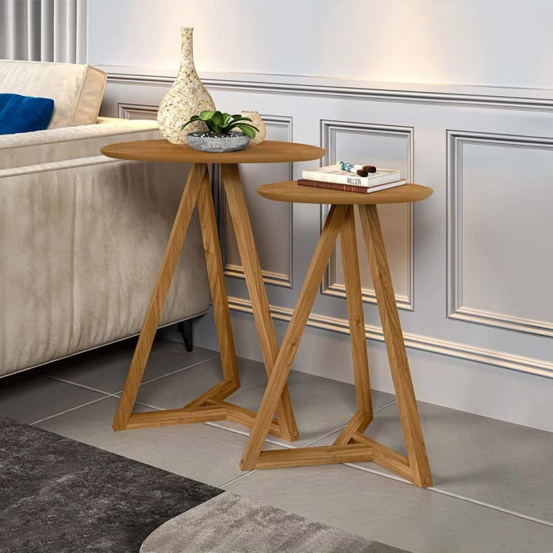 Conjunto Mesa Lateral Mezanino Classic Nature Tebarrot