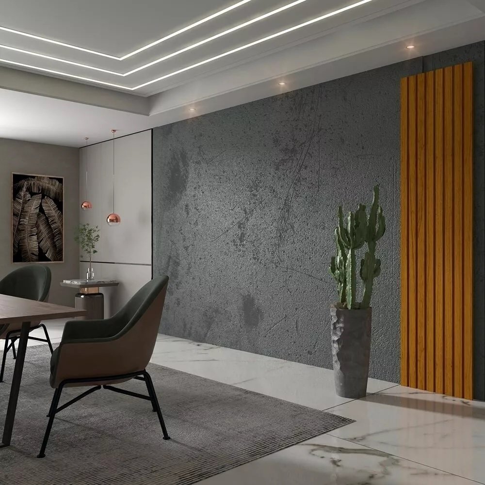 Placa Painel Ripado(Extensão)Nobre 49,6 cm Naturale - GELIUS