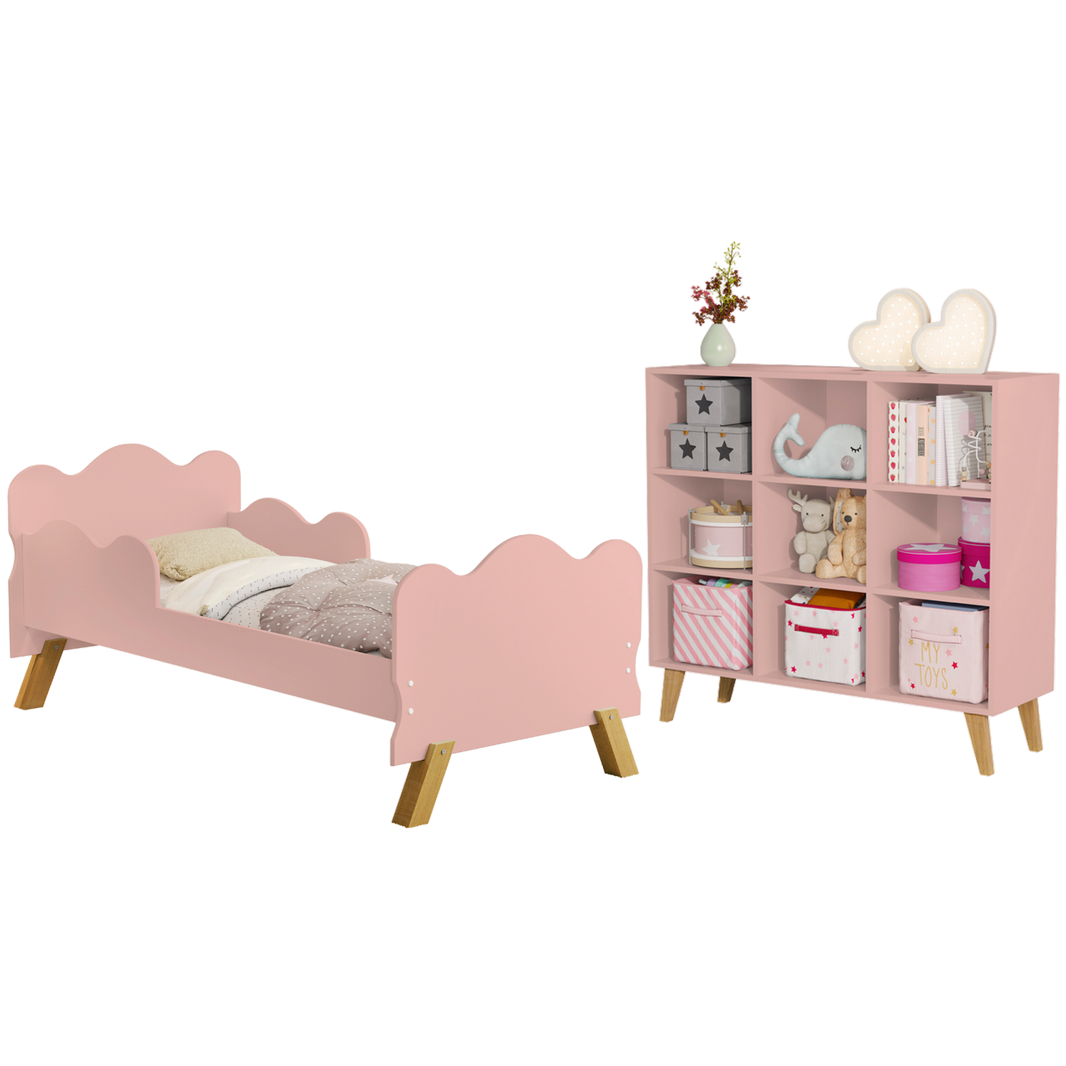 Mini Cama Juvenil Angel + Organizador Ceci Rosé - MADEC/VJ MÓVEIS - Imagem 2
