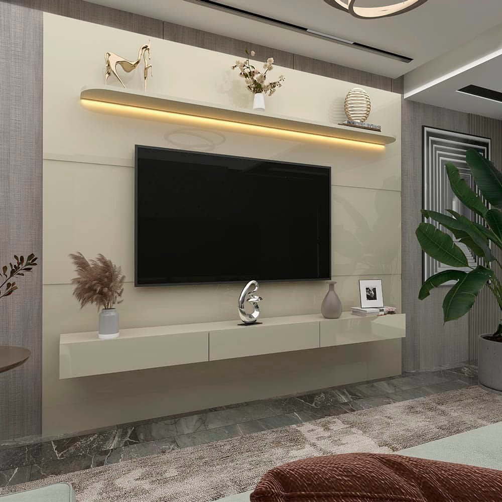 Home até 85" Royal 220 Off White - GELIUS