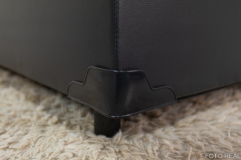 Base Box Baú Casal Eli 138x188x42 Korino Preto Blindado Nature - Imagem 5