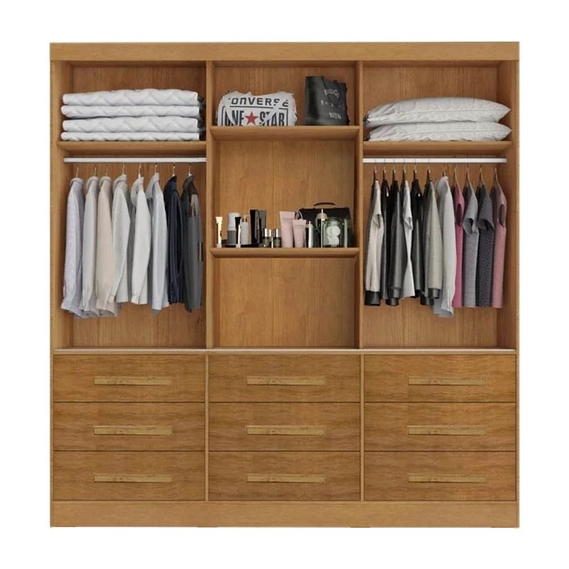 Guarda-Roupa 3 Portas(Sem Pés)Athenas 1,80 m Nature – BIANCHI - Imagem 3