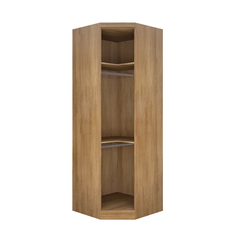 Modulado Canto Oblíquo Rizon 100% MDF Larg. 0.827m Cumaru/Fendi Novo Horizonte - Imagem 2