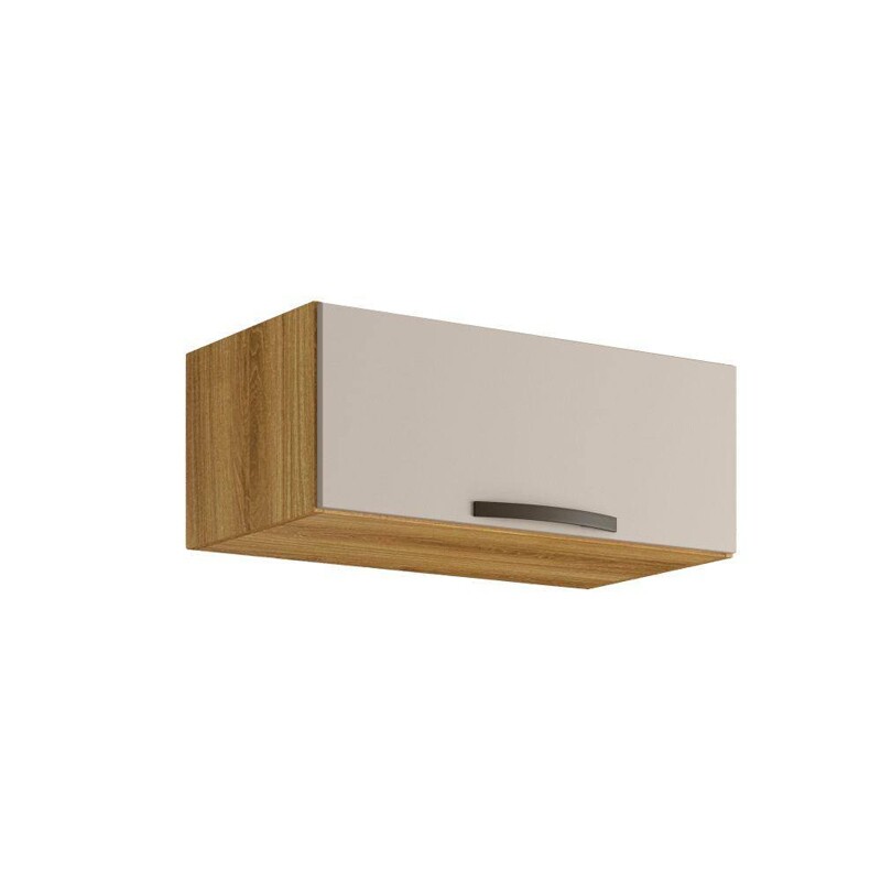 Armário Aéreo Geladeira Cozinha Valência Larg. 0.71m Carvalho/Off White Sallêto - Imagem 3