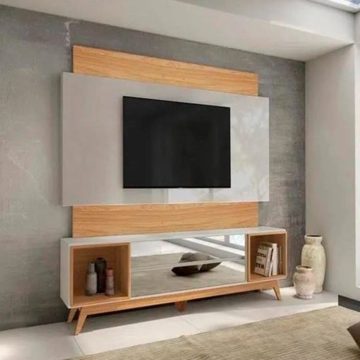 Home até 65" Anita TB143L Off White/Freijó – DALLA COSTA - Imagem 5
