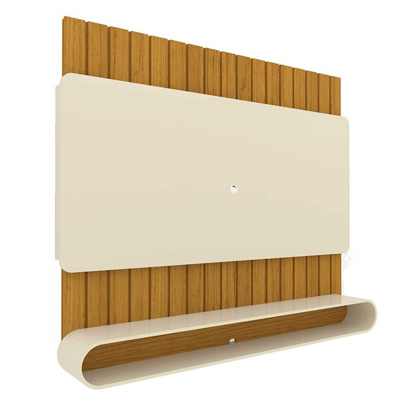 Home Suspenso Prime Ripado TV até 75 Polegadas Larg. 1.83m Naturale/Off White Gelius - Imagem 3
