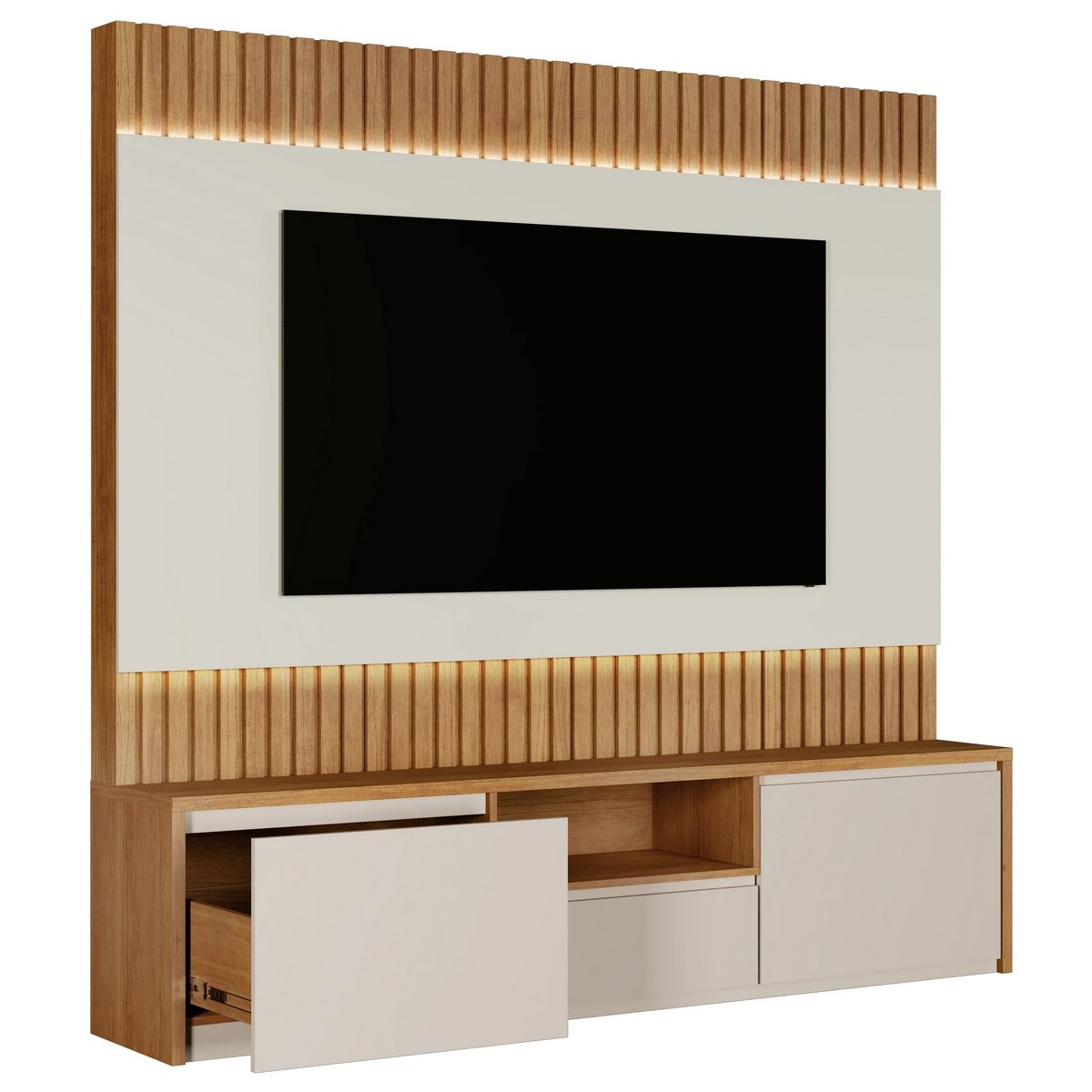 Home até 58" Aurora Naturale/Off White - MAVAULAR - Imagem 2