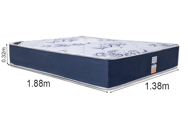 Colchão Casal Clean Azul 138x188x32 Molas Ensacadas Lestespuma Conforto Extra Firme - Imagem 4