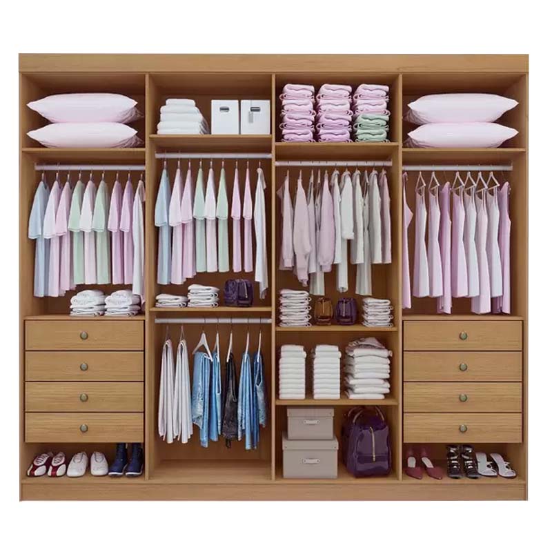 Guarda-Roupa Casal Daymond 8 Portas 8 Gav. Cinamomo Larg. 2.75m MDF D Doro - Imagem 2