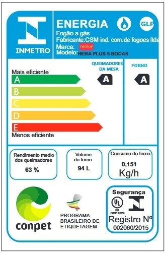 Fogão 5 Queimadores Hera Plus Preto – REALCE ELETRODOMÉSTICOS - Imagem 7