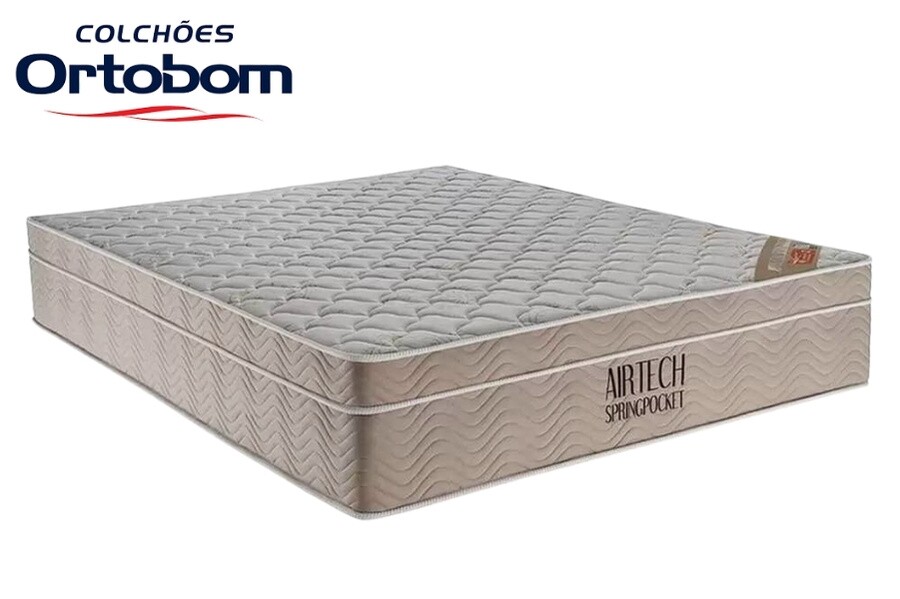 Colchão Queen Airtech Springpocket 158x198x25 Ortobom