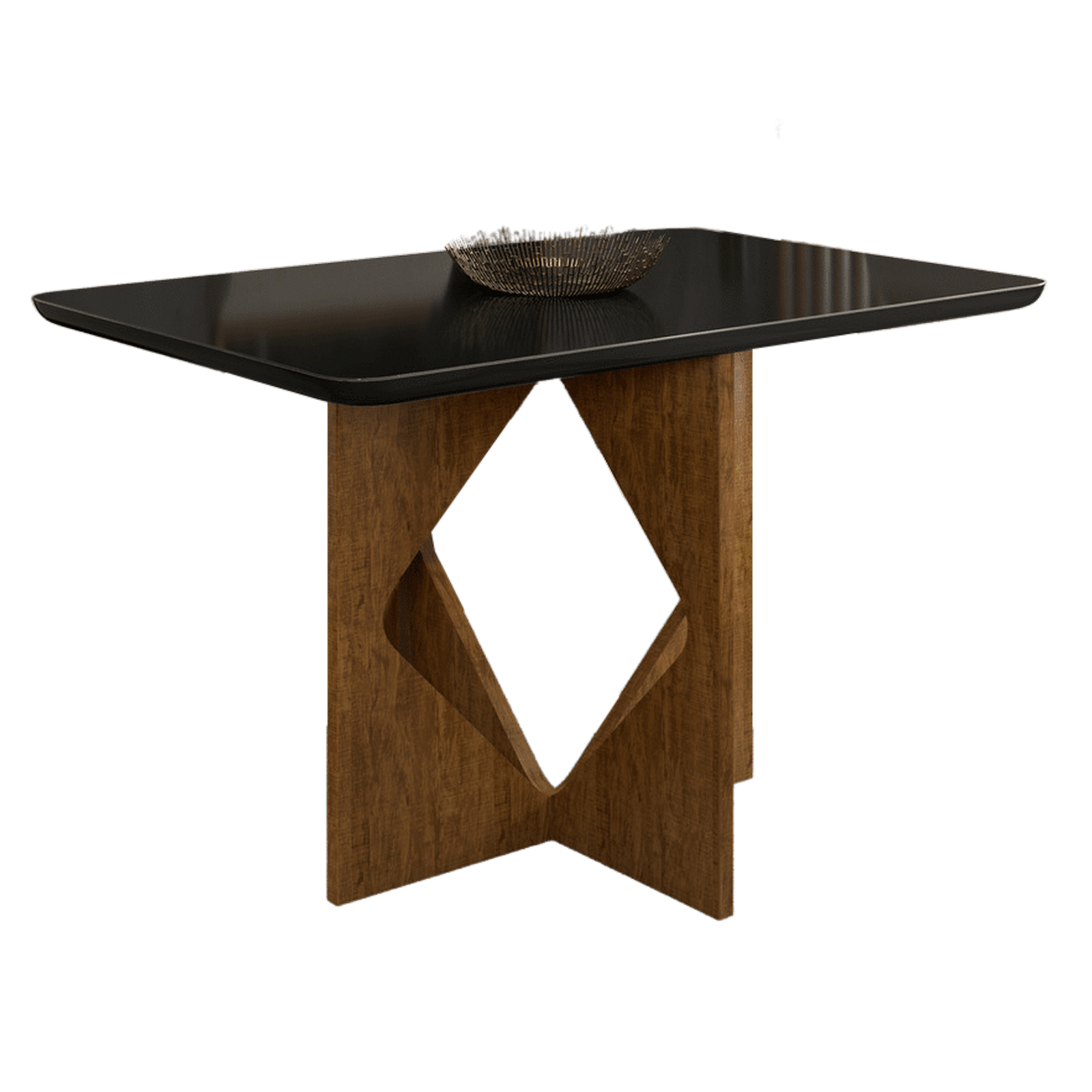 Mesa Madri 90×90 Cinamono/Preto – MINASPLAC - Imagem 2