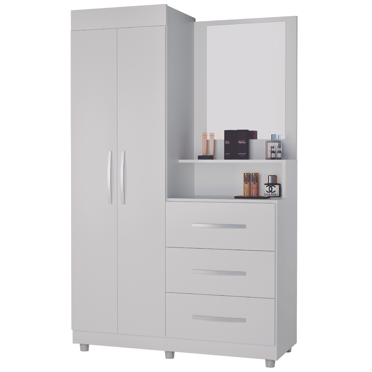 Roupeiro/Cômoda Ônix Branco - MÓVEIS PRIMUS - Imagem 2