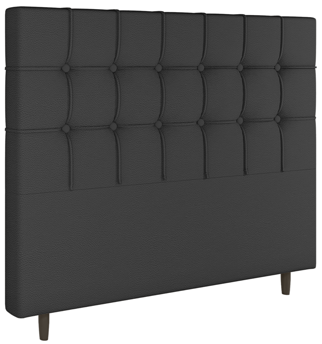 Cabeceira Queen Paris Corino Preto – MC DESIGN - Imagem 3