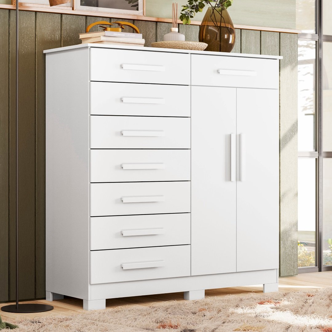 Cômoda Verona Branco Fosco - MÓVEIS ALBATROZ