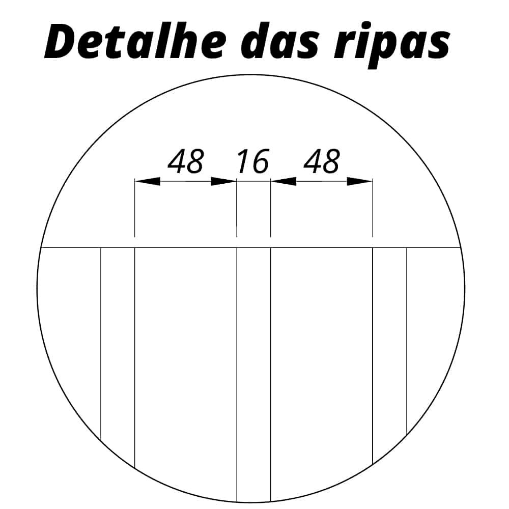 Placa Painel Ripado(Extensão)Nobre 49,6 cm Off White - GELIUS - Imagem 3