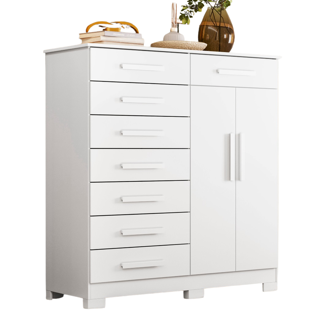 Cômoda Verona Branco Fosco - MÓVEIS ALBATROZ - Imagem 2