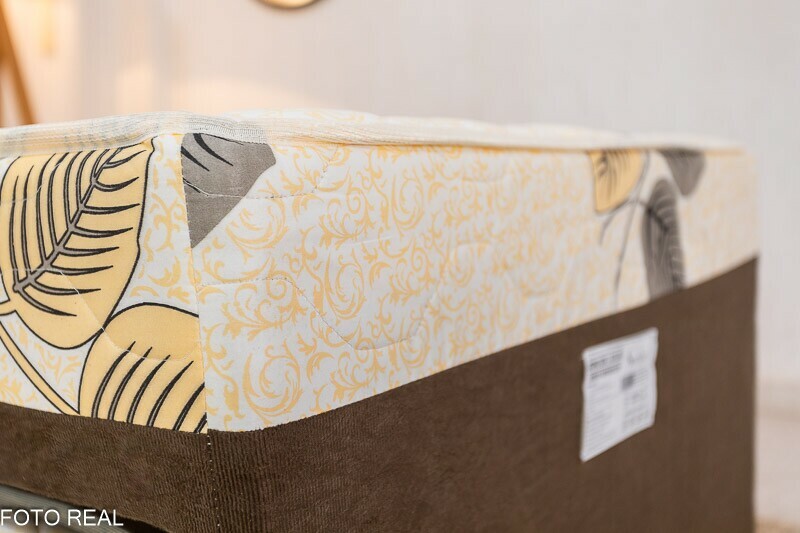 Cama Unibox Solteiro com Auxiliar D-28 Sonho Bom Marrom Nosso Sonho - Imagem 5
