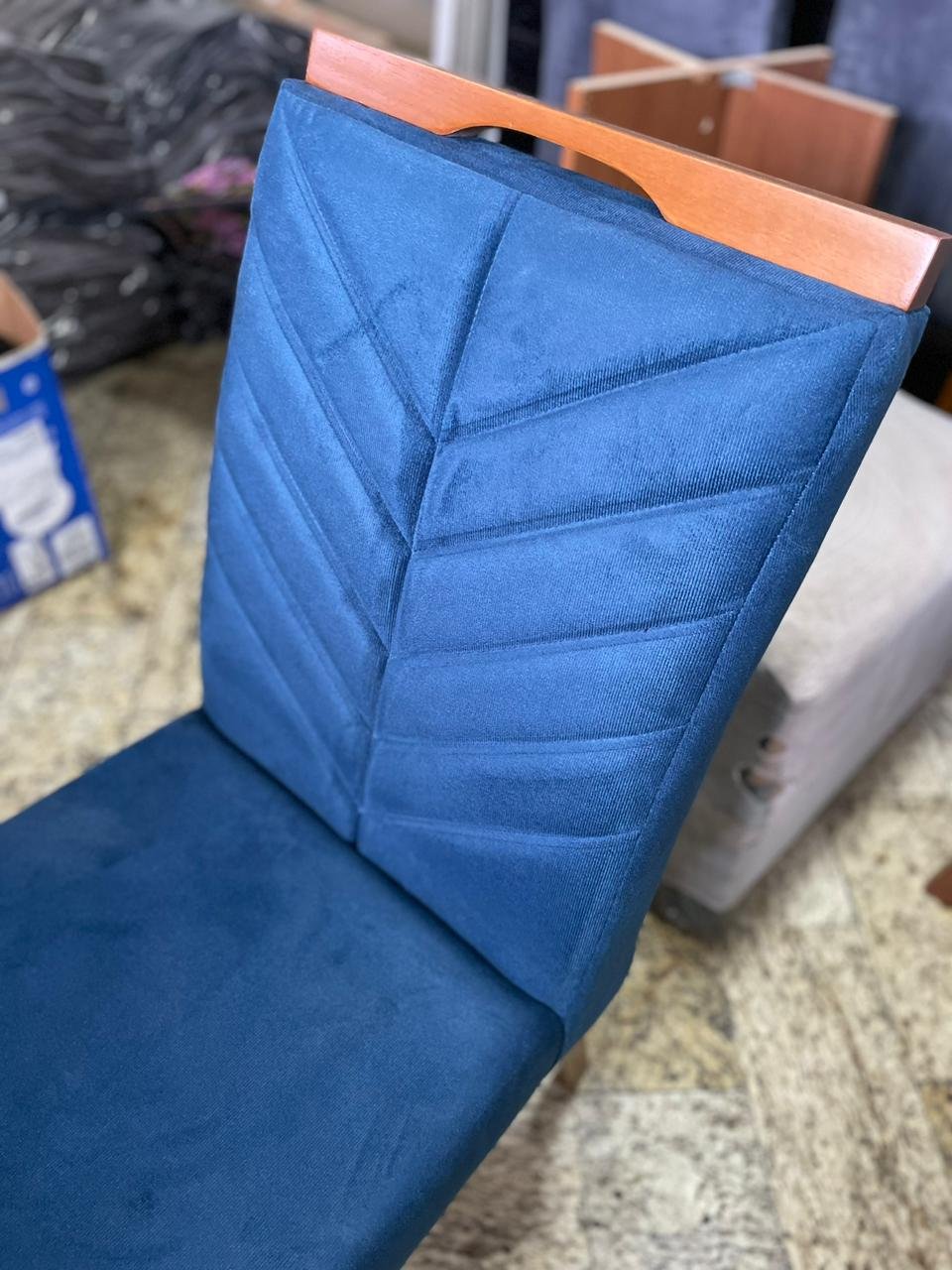 Kit 2 Cadeiras Eliza Azul – HR MOVELARIA - Imagem 5