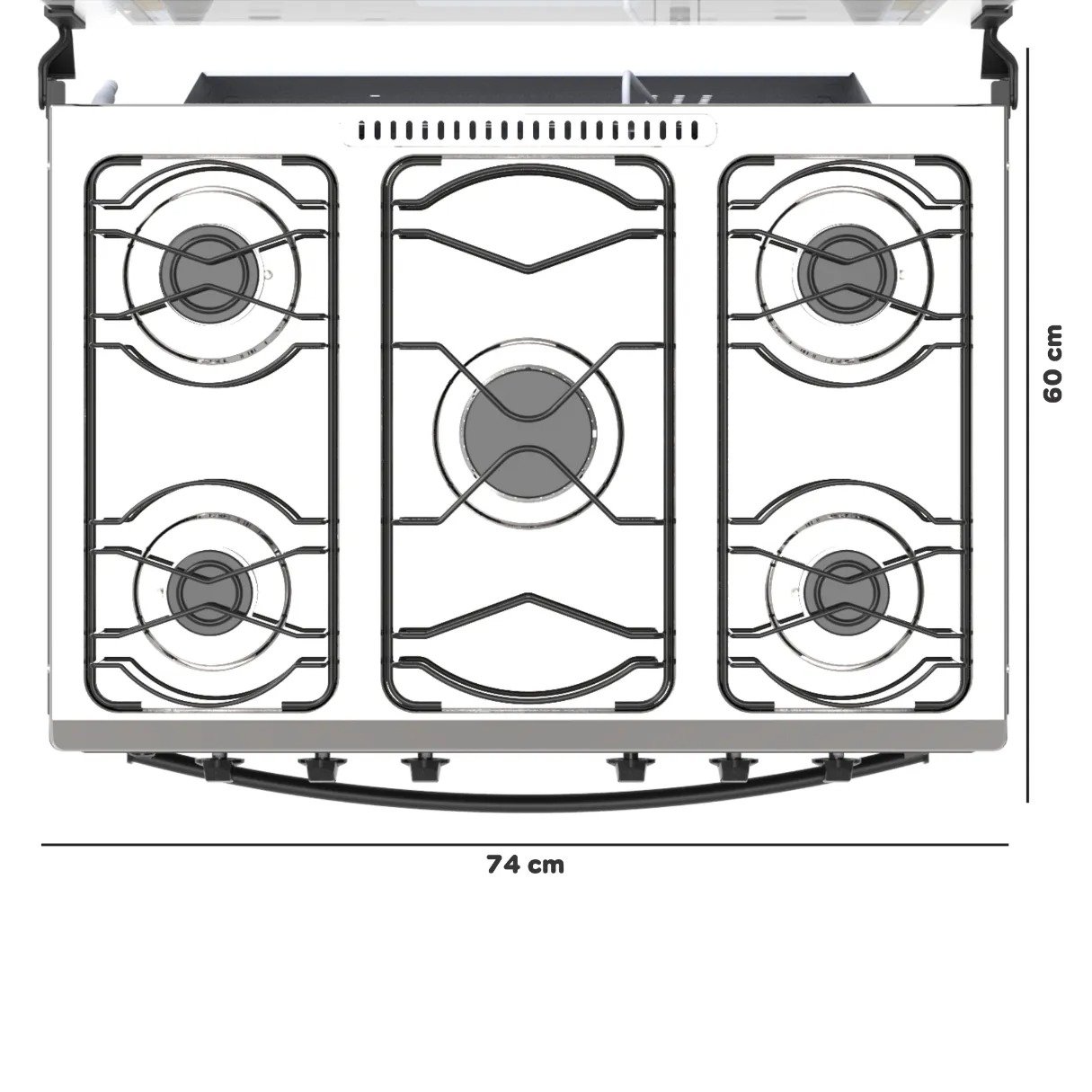 Fogão 5 Queimadores Hera Plus Preto – REALCE ELETRODOMÉSTICOS - Imagem 5