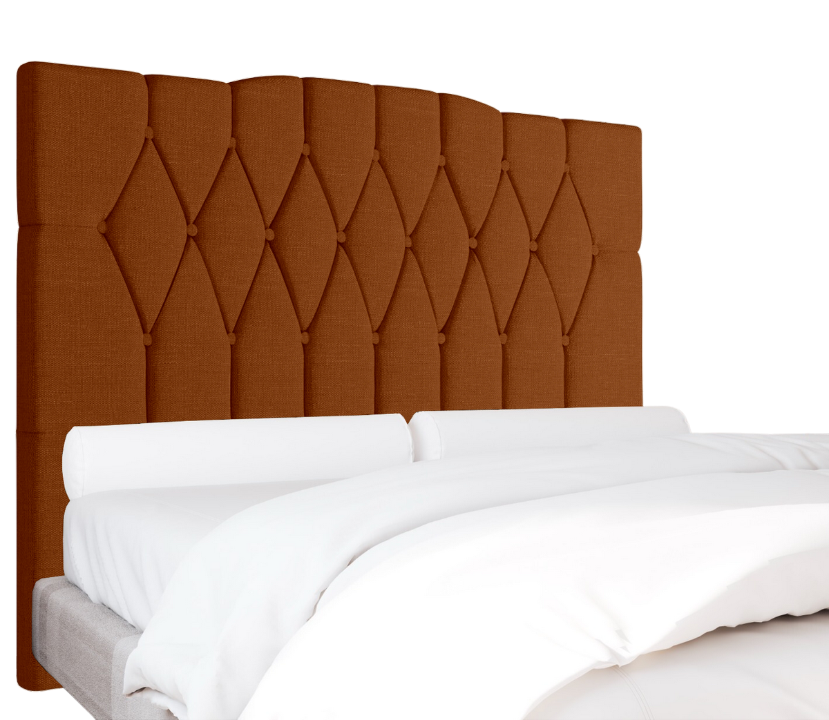 Cabeceira Casal Andreza Suede Terracota - MC DESIGN - Imagem 2