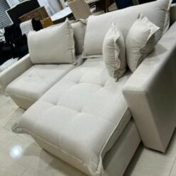 Sofá Retrátil S-100 2,30 m Linho Prata 111 - SUPREMA ESTOFADOS