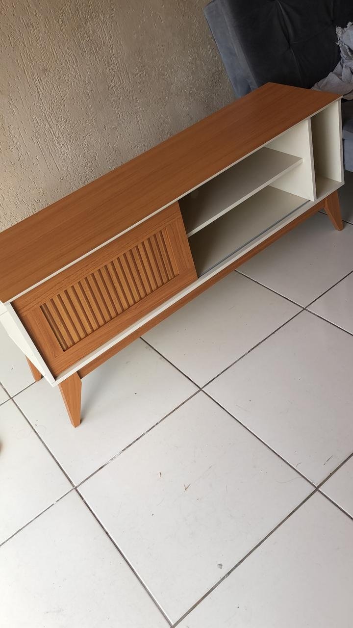 Rack até 55" Aruba Off White/Cedro - EDN MÓVEIS - Imagem 7